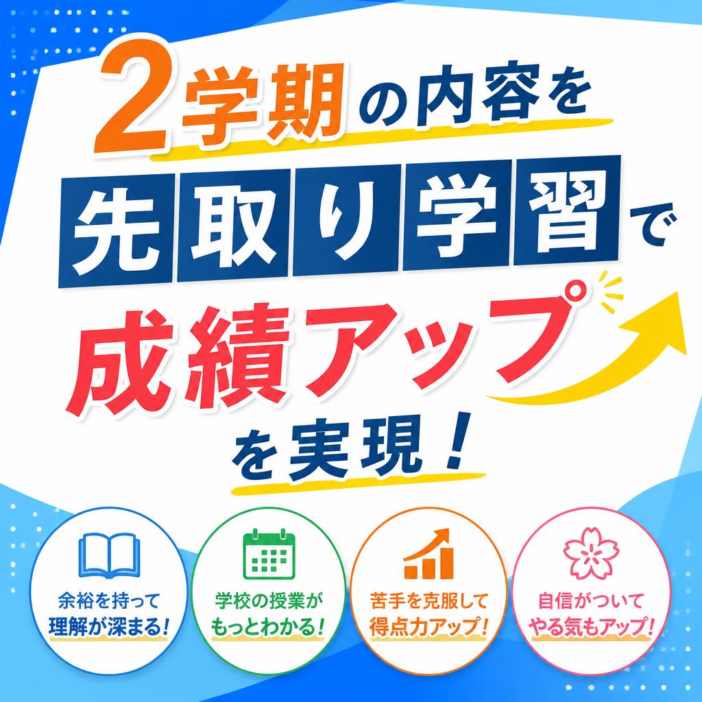 2学期の内容を先取り学習し、成績アップを実現！
